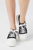 Black Pink Lace-Up Lug-Sole Sneakers 2