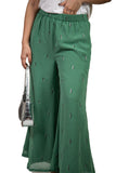 Palmgreensilver Wide-Leg Embroidered Pants 1