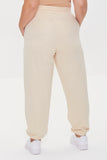 Sand Plus Size French Terry Joggers 3