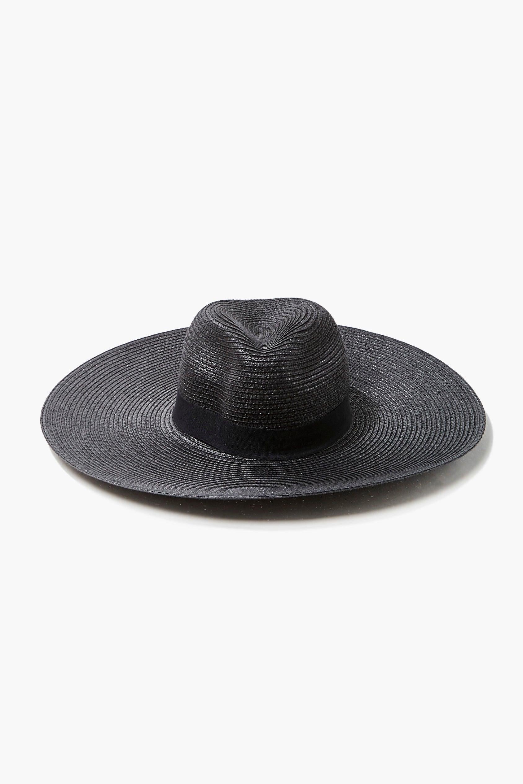 Blackblack Faux Straw Panama Hat 