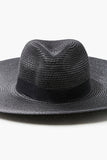 Blackblack Faux Straw Panama Hat 3