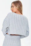 Heathergrey Wide-Ribbed Boxy Sweater 3