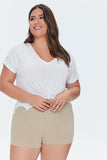 Cuppuccino Plus Size Basic Organically Grown Cotton Hot Shorts 1