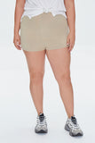 Cuppuccino Plus Size Basic Organically Grown Cotton Hot Shorts 2