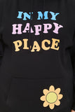 Blackmulti Plus Size In My Happy Place Hoodie 4