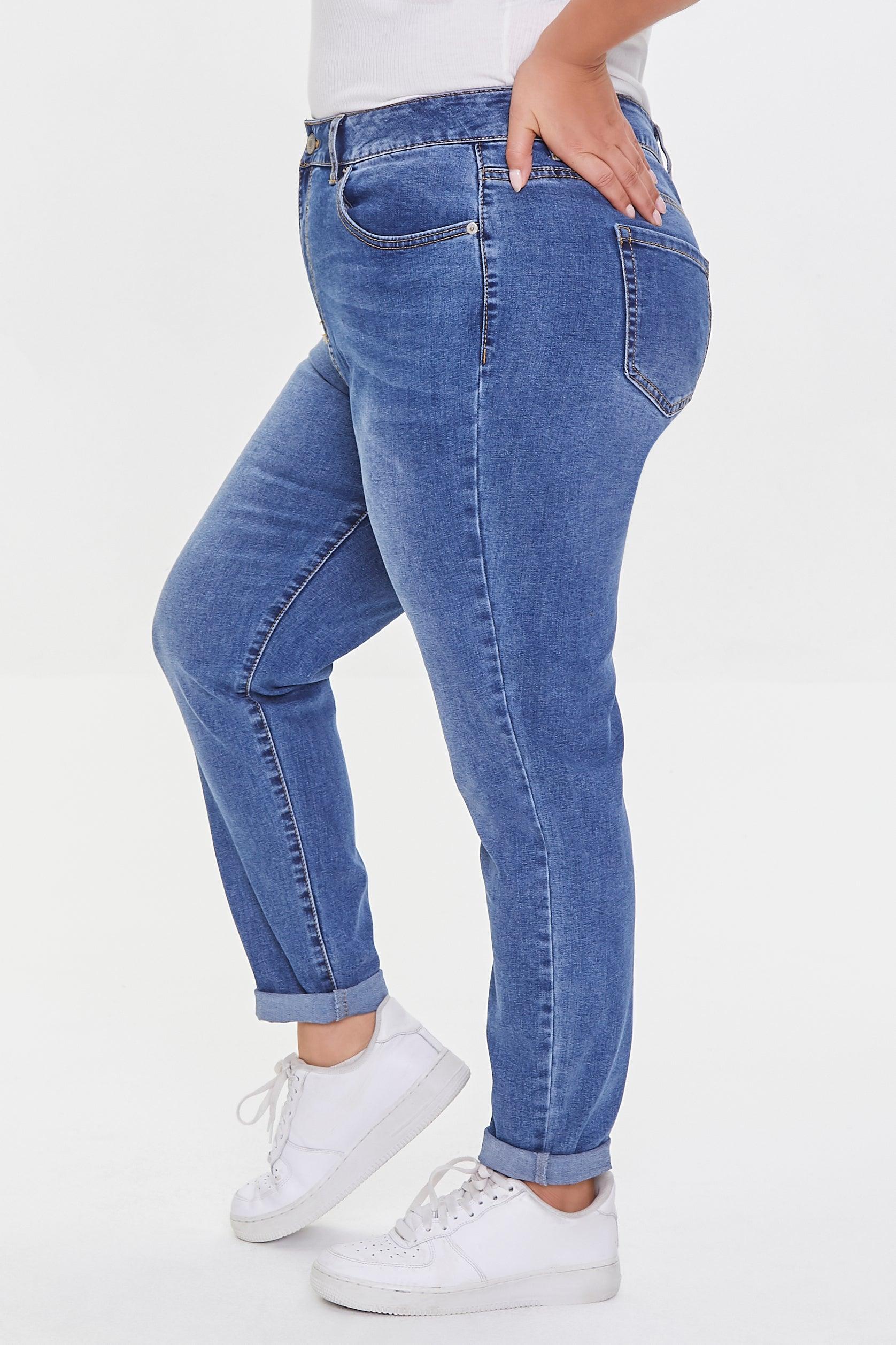 Mediumdenim Plus Size High-Rise Skinny Jeans 1