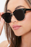 Goldblack Half-Rim Tortoiseshell Sunglasses 1