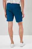Darkblue Cotton-Blend Drawstring Shorts 3