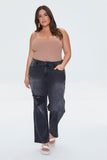 Washedblack Plus Size 90s-Fit High-Rise Jeans 