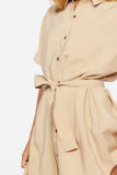 Safari Tie-Waist Mini Shirt Dress 4