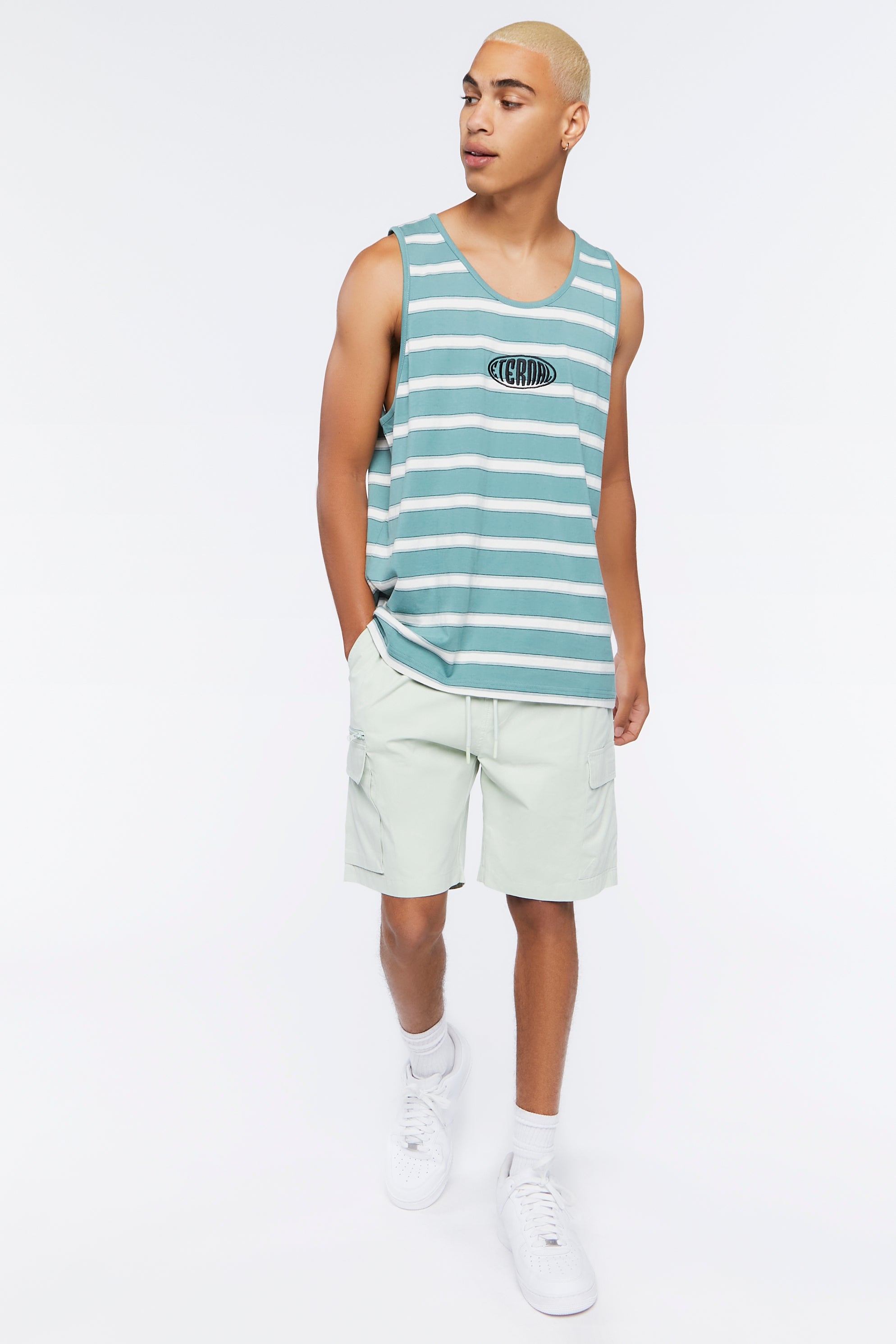 Greenwhite Embroidered Eternal Tank Top 2