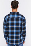 Blackbluewhite Plaid Flannel Shirt 2