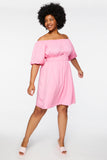Pinkicing Plus Size Off-the-Shoulder Dress 3