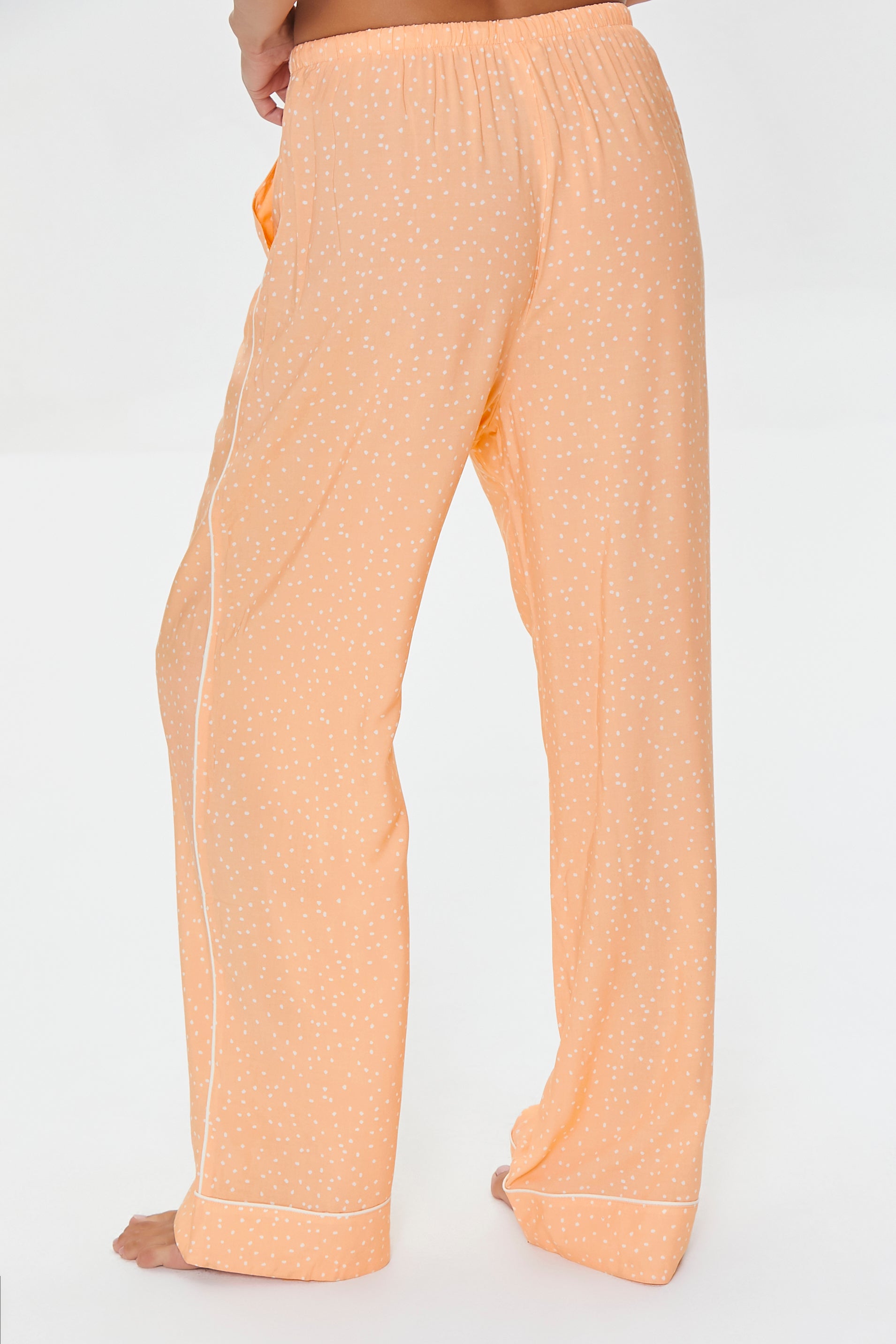 Peachwhite Speckled Drawstring Pajama Pants 3