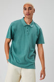 Green Vented-Hem Polo Shirt 