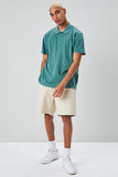 Green Vented-Hem Polo Shirt 3
