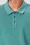 Green Vented-Hem Polo Shirt 4