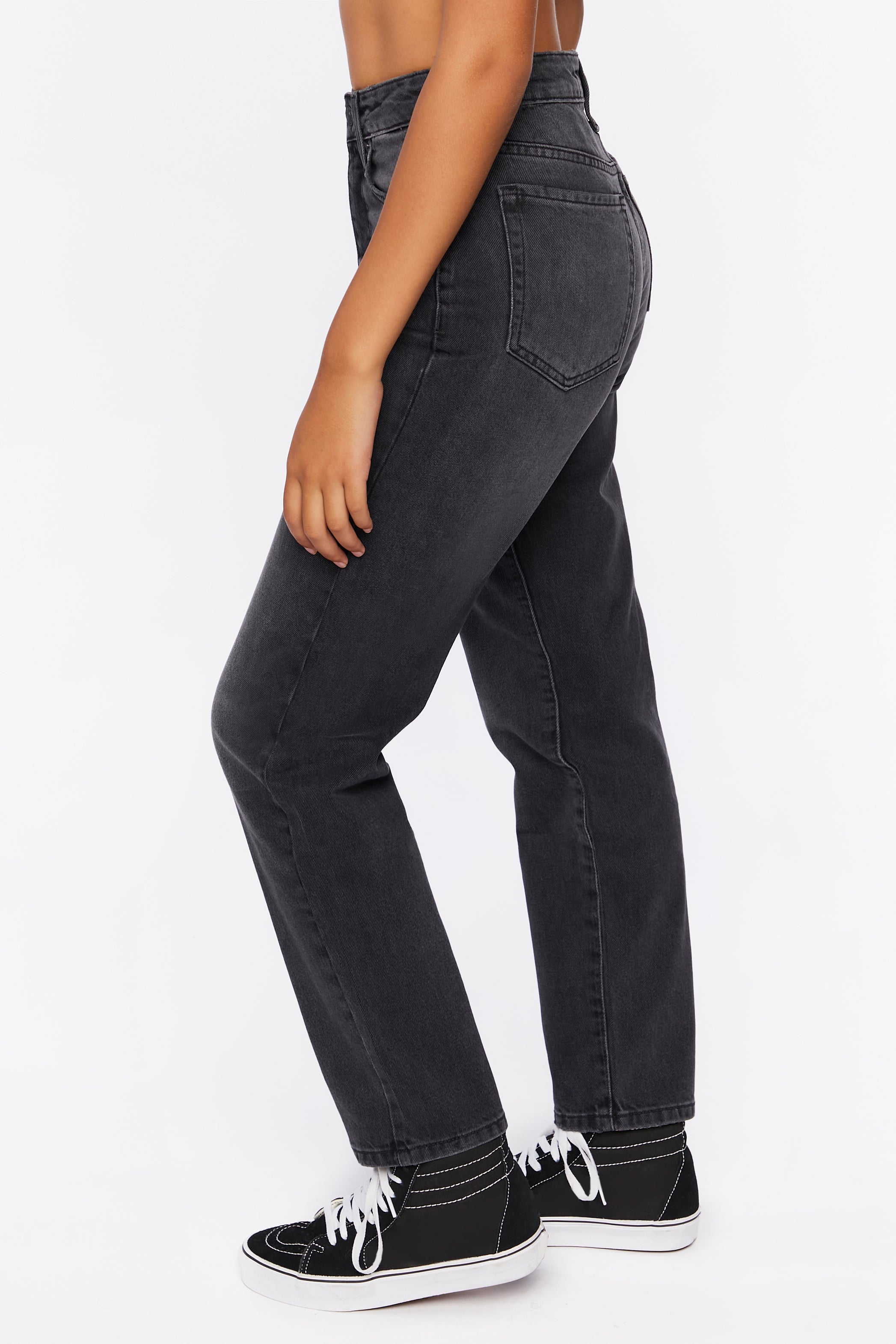 Washedblack Recycled Cotton High-Rise Mom Jeans 2