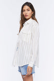 White/Safari Striped Curved-Hem Shirt 1