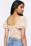 Ivorymulti Sweetheart Floral Print Top 4