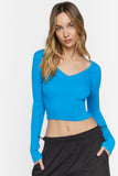 Marina Ribbed Cropped Fitted Sweater