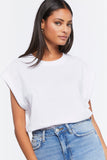 White Cotton Muscle Tee