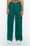 Green Twill Cargo Pants 1