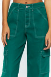 Green Twill Cargo Pants 4