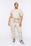 Cloud Plus Size French Terry Drawstring Joggers 