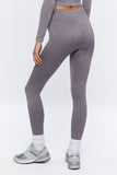 Pewter Mineral Wash Ribbed Leggings 4