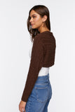 Brown Cable Knit Shrug Sweater 2