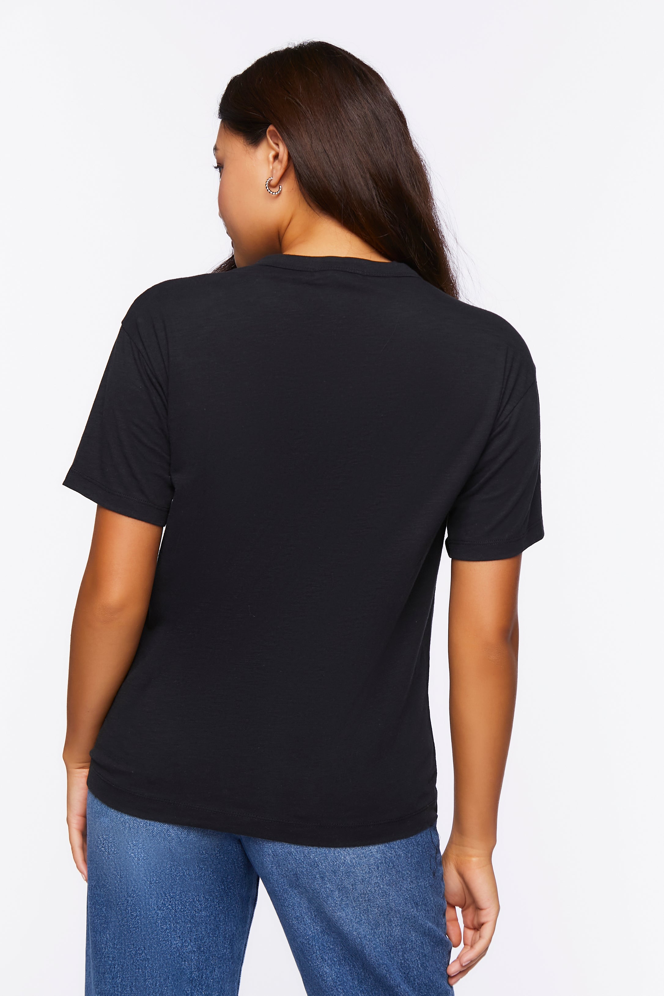 Black Relaxed Crew Tee 3
