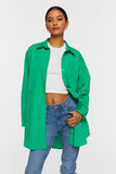 Emerald Oversized Longline Poplin Shirt 1