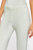 Celadon Flare Velvet Pants 4