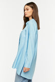 Skyblue Linen-Blend Oversized Shirt 1