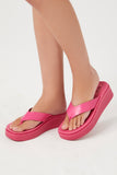 Pink Low-Platform Thong Sandals