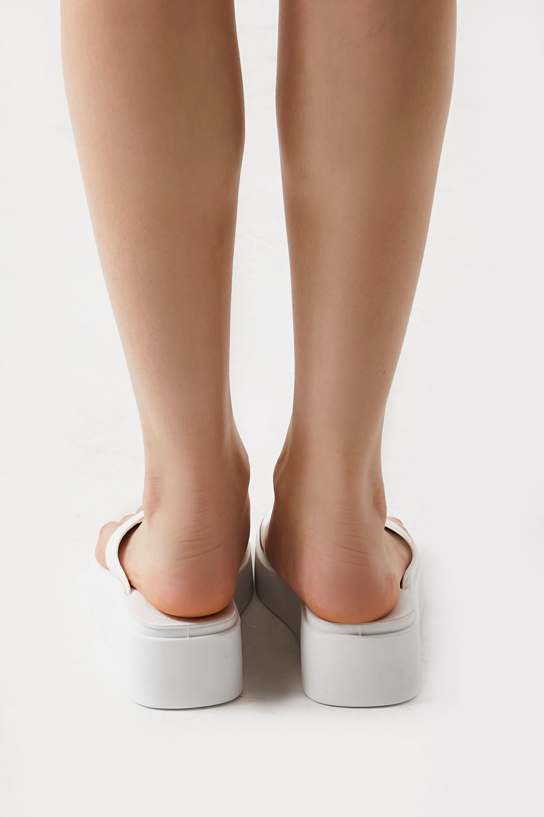 White Low-Platform Thong Sandals 2