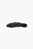 Black Metallic Thong Sandals 1