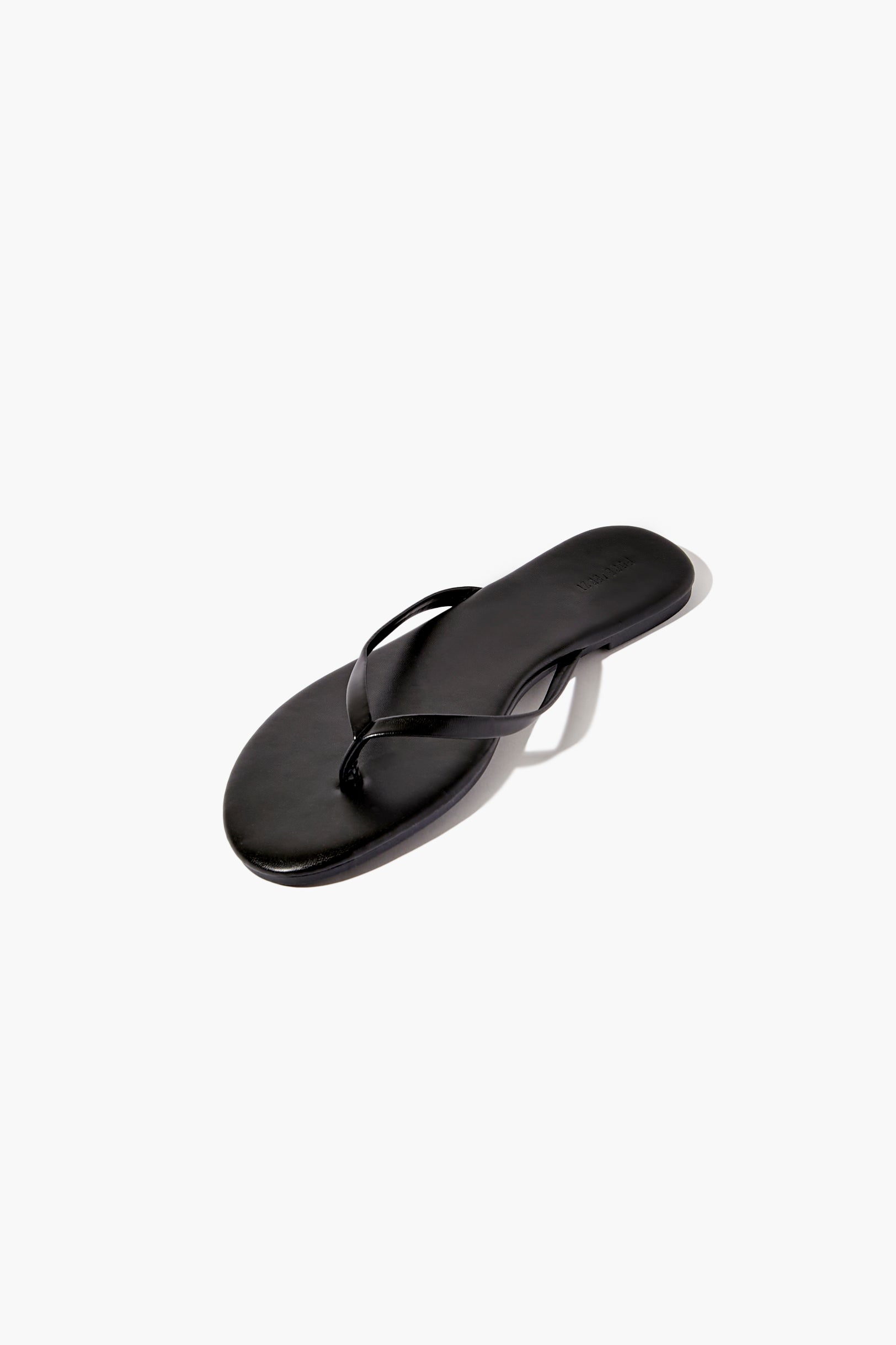 Black Metallic Thong Sandals 2