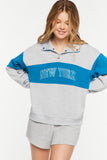 Heathergreyblue New York Heathered Graphic Pullover