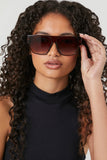 Brown/Brown Square Frame Sunglasses 2
