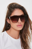 Brown/Brown Square Frame Sunglasses