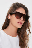Brown/Brown Square Frame Sunglasses 1