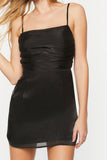 Black Organza Cutout Mini Dress 4
