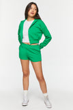 Green Mid-Rise Lounge Shorts 4