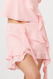 Rosewater Layered Flounce Mini Skirt 5