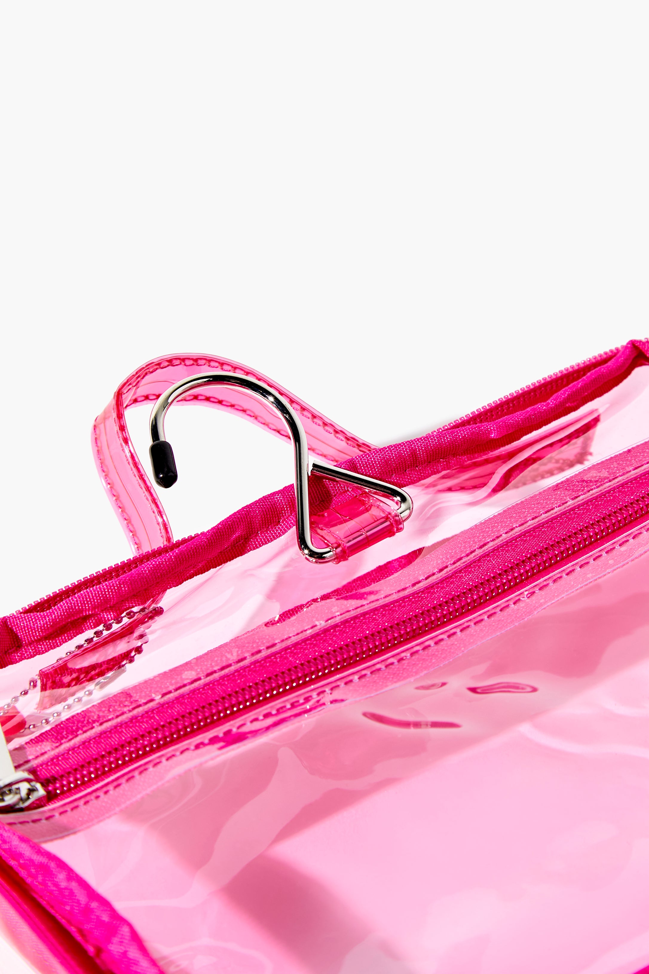 Pink/multi Clear Butterfly Keychain Makeup Bag 4