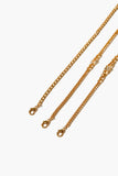 Gold/Clear Rhinestone Heart Bracelet Set 1