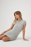 Heather Grey Bodycon Mini T-Shirt Dress
