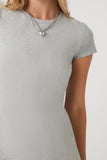 Heather Grey Bodycon Mini T-Shirt Dress 4